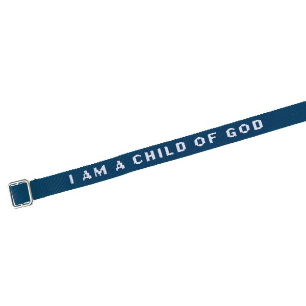 Armband 'I am a Child of God' dunkelblau