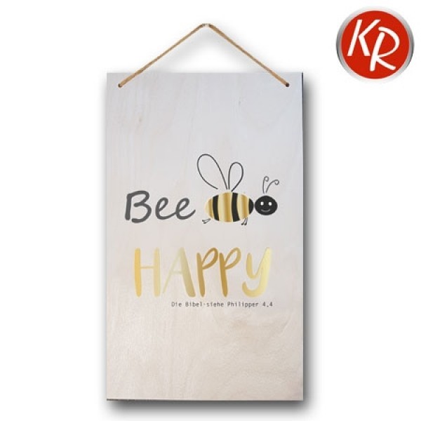 Wandbild 'Bee Happy'