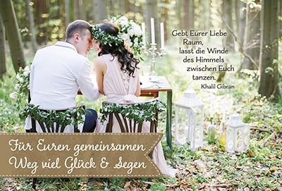 Faltkarte Hochzeit 'Gebt eurer Liebe'