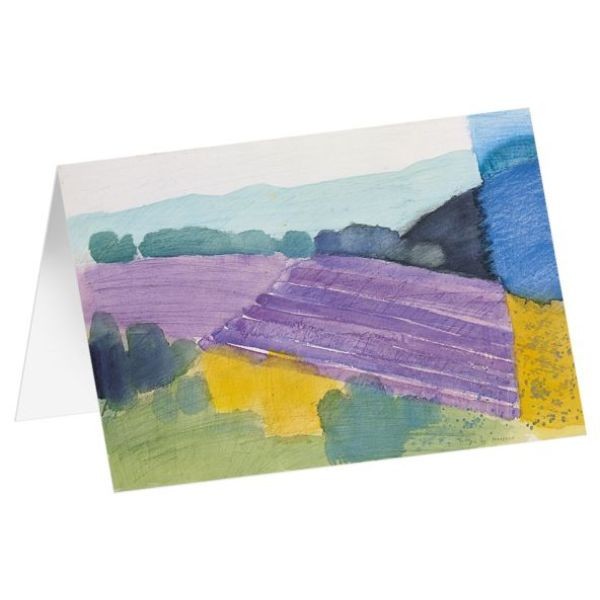 Lavendel - Kunst-Faltkarten ohne Text (6 Stück)