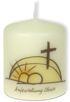 Osterkerze 6 cm 'Auferstehung Christi'