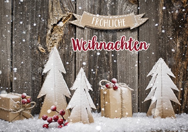 Faltkarte 'Fröhliche Weihnachten'